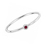 Anillo Mini Piedra Rosa