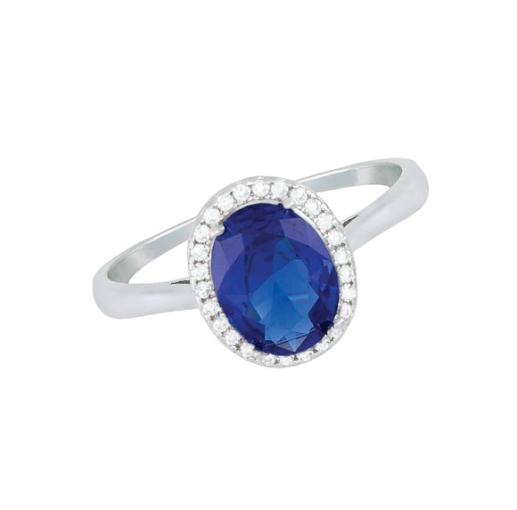 Anillo Luz de Alba Azul