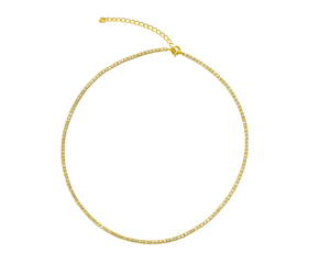 Choker Hilo Luminoso Oro Mini