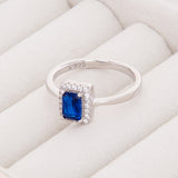 anillos, plata, joyeria, rodio, colores, argentia wow, azul, promesa