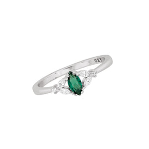 anillos, plata, joyeria, rodio, colores, verde, compromiso, promesa, solitario, argentia wow