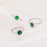 anillos, plata, joyeria, rodio, colores, argentia wow, verde