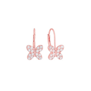Arete Mariposa Rosa