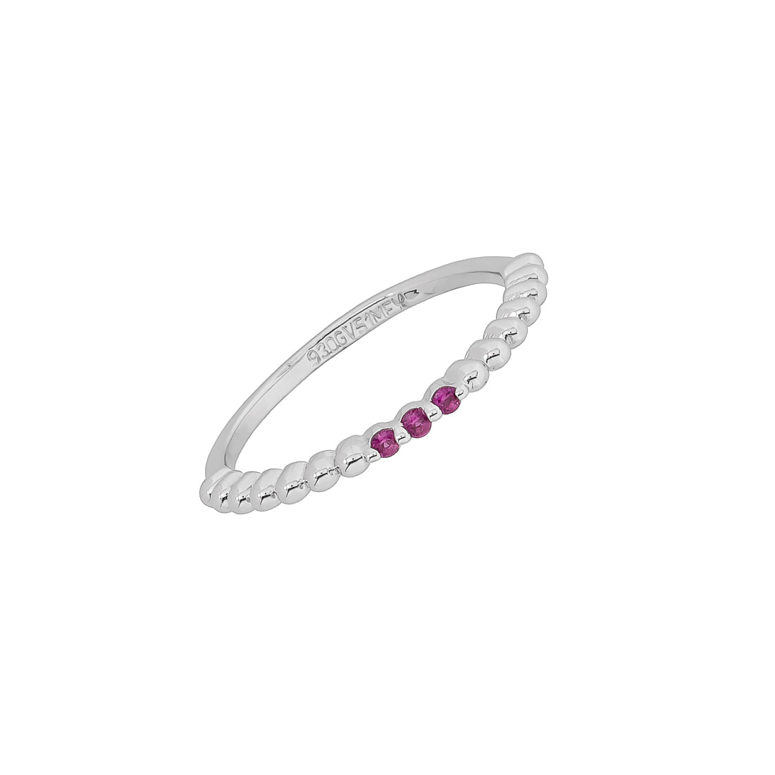 Anillo Bolitas Rosa Argentia Wow anillo-bolitas-rosa-argentia-wow