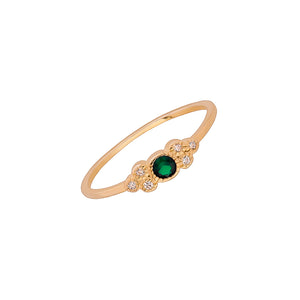 verde, plata, joyeria, anillo