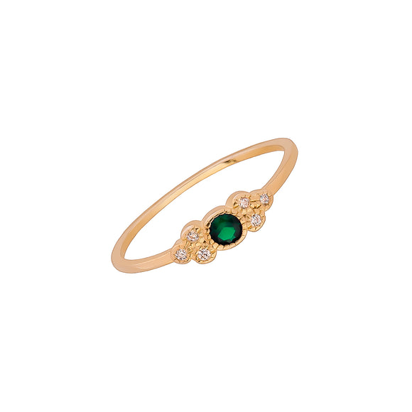 verde, plata, joyeria, anillo