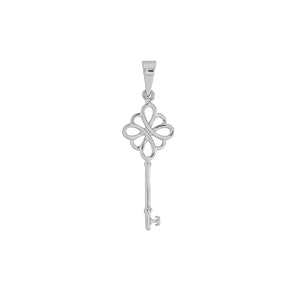 plata, joyeria, dijes, rodio, llave
